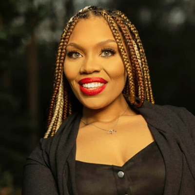 a woman smiling for the camera